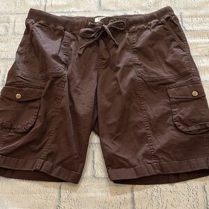 Cato Brown Cargo Shorts with Adjustable Fit